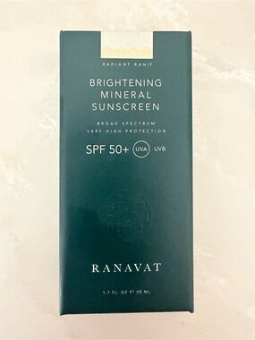 Ranavat Brightening Mineral Sunscreen SPF 50+ nib